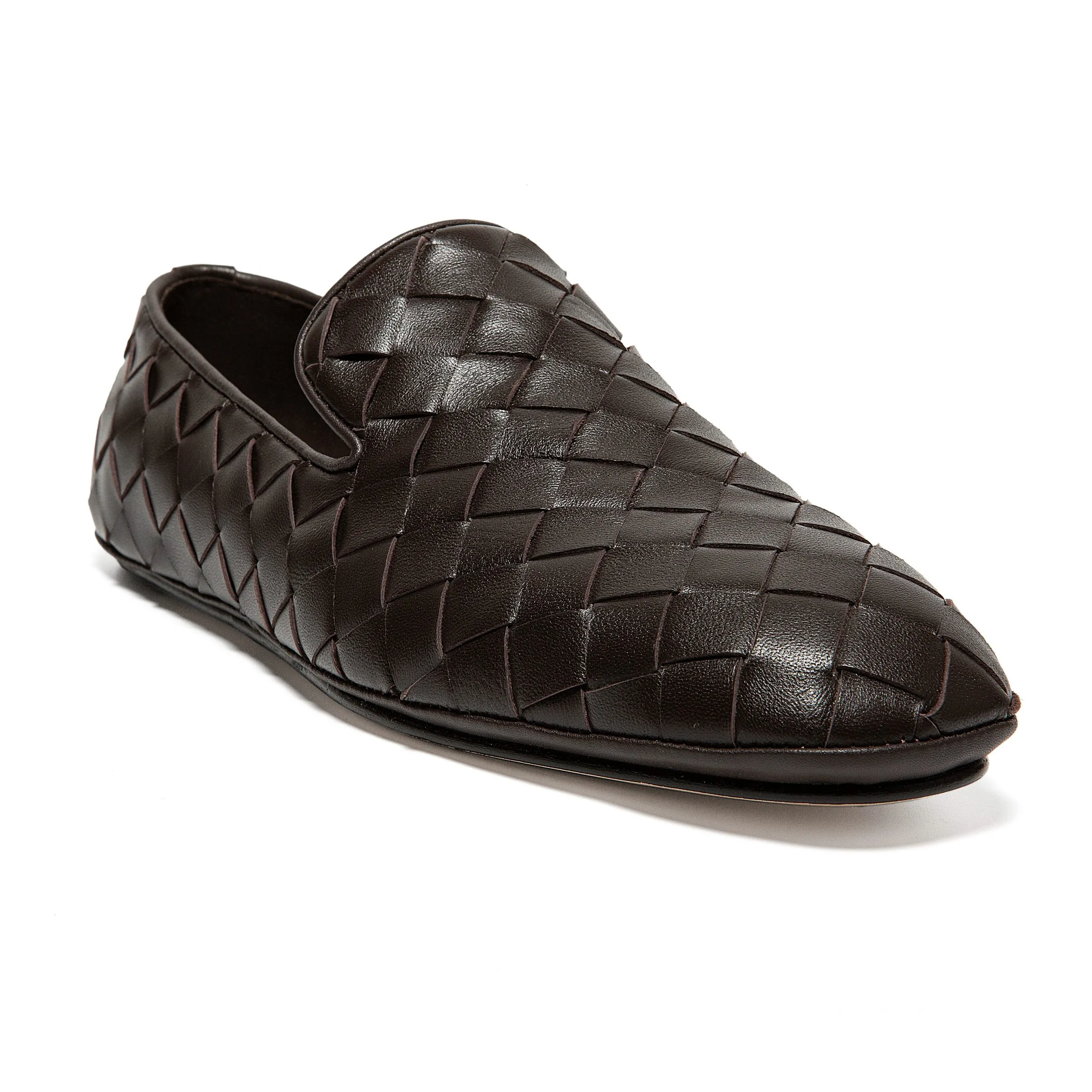 [BV] Top P: 760💰Size for couples: Female 35-39 Male 39--44 (Female 40. Male 38.45.46.47 customization is not returnable) [Note‼ ️] Add 💰 to size 46, add 💰 to size 47. Bottega Veneta's 2025 autumn counter synchronized genuine leather outsole classic woven half-drag couple model Bottega Veneta square toe flat shoes, imported mixed sheepskin, imported sheep! Leather outsole! [Rose][Rose]! Purely hand-woven and operated, the original board is reproduced one-to-one! quality assurance!